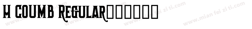 H COUMB Regular字体转换